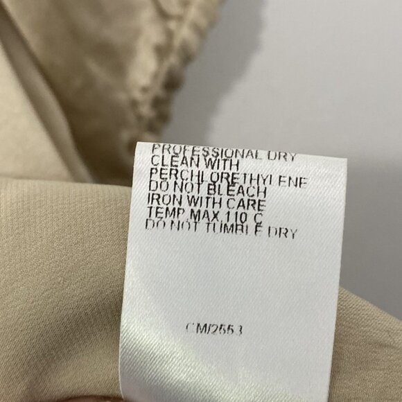 Cesare Fabbri Tan Silk Blouse Women’s Size 42 - Picture 7 of 12